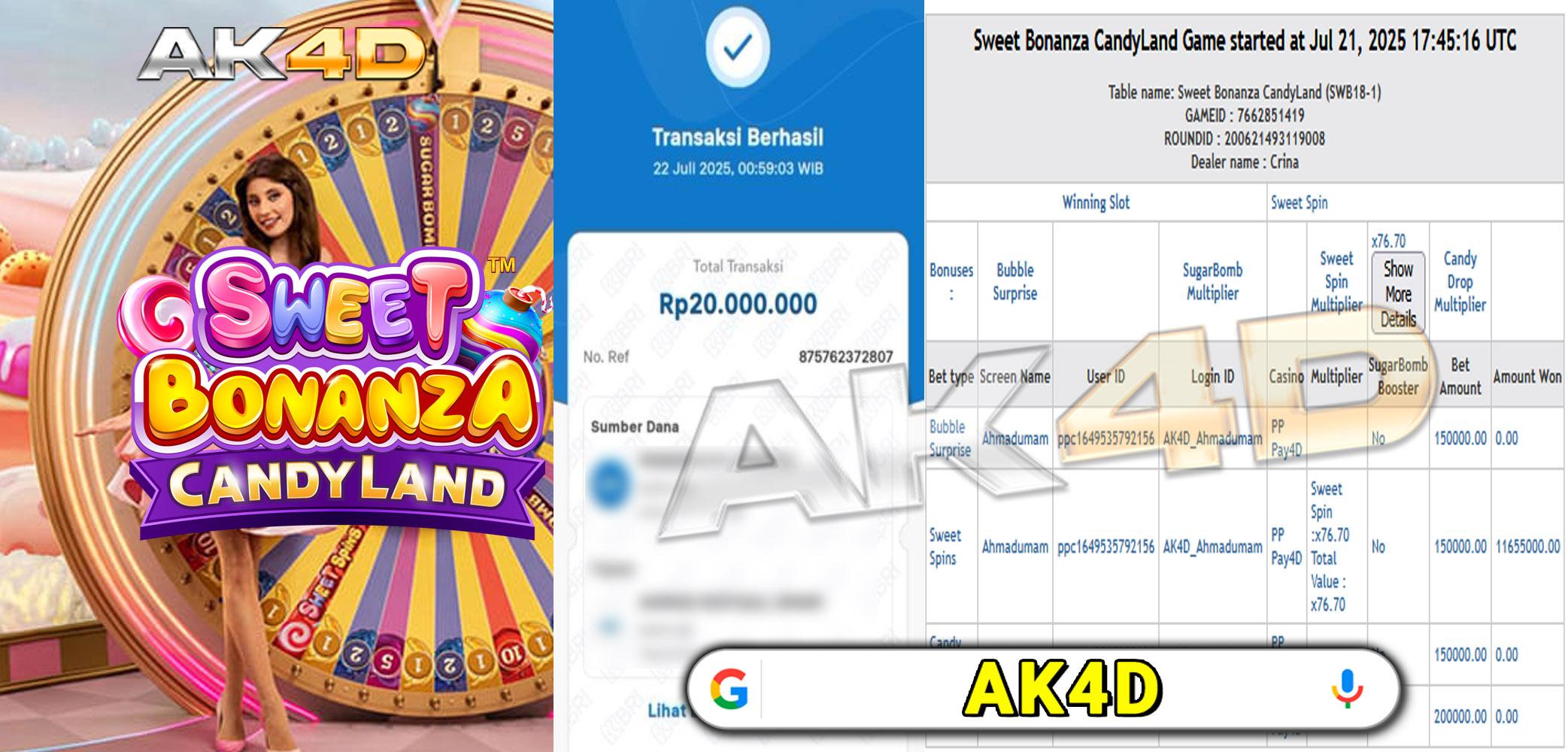 Live Games PP-Sweet Bonanza Candyland