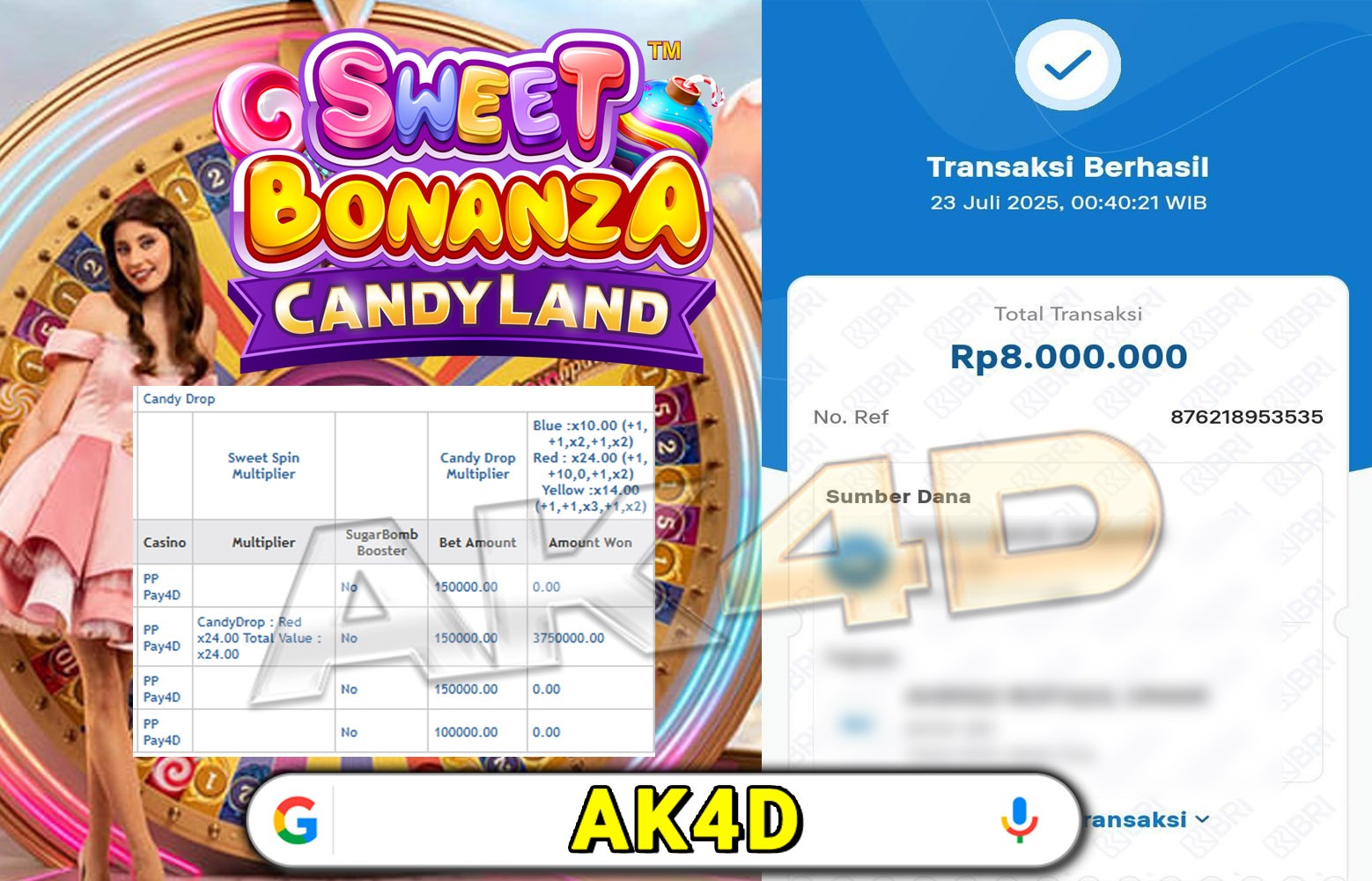 Live Games PP-Sweet Bonanza Candyland