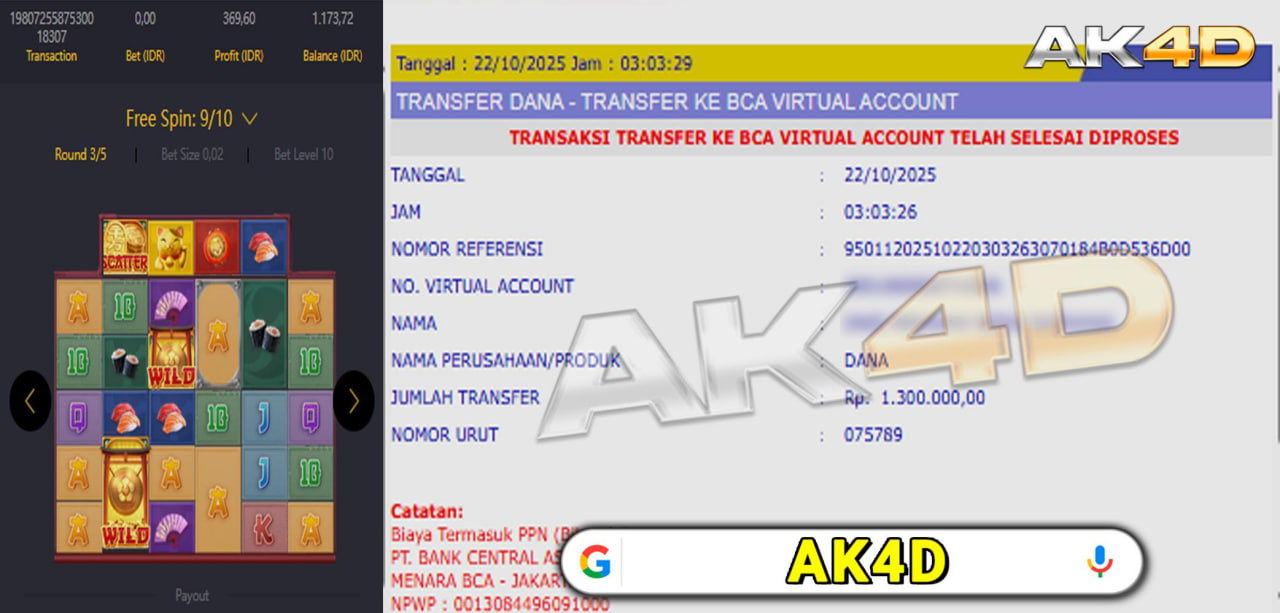 NB : Trick bermain bisa langsung chat admin di livechat atau whatapps di kawal sampai JP