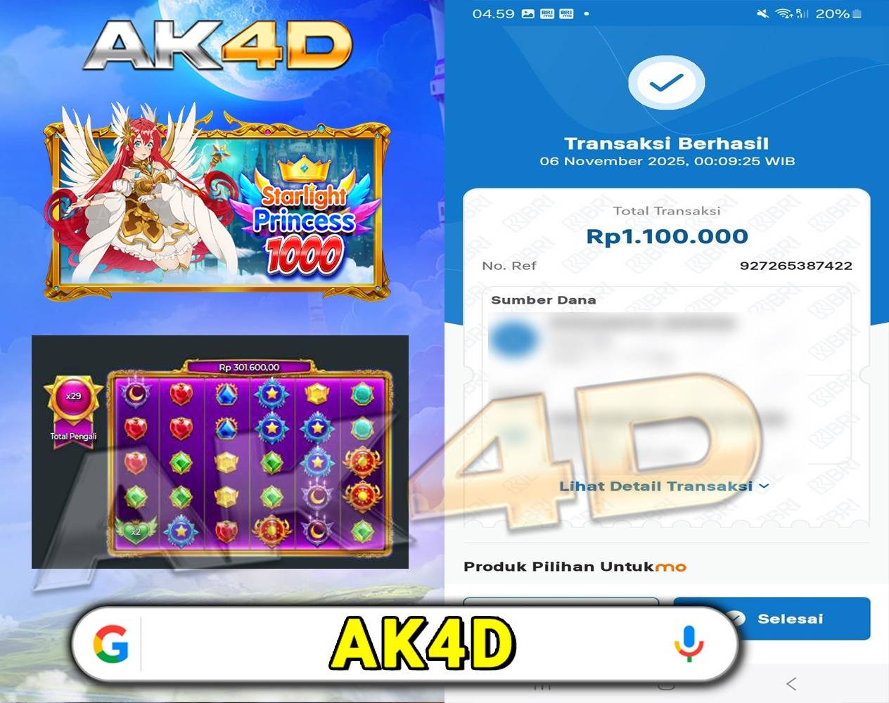 STARLIGHT PRINCES X1000 - SORE INI BANJIR PERKALIANNN GAESSS 🔥🔥