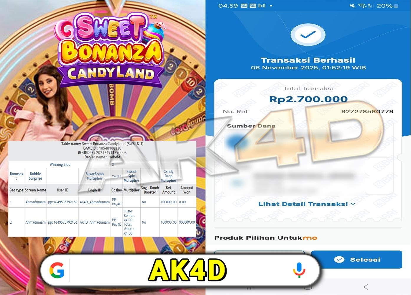 TERBUKTI SEMUA GAME MUDAH DI MENANGKAN DI SITUS AK4D 👌🏻👌🏻
